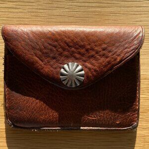 RRL Leather Concha Card Holder